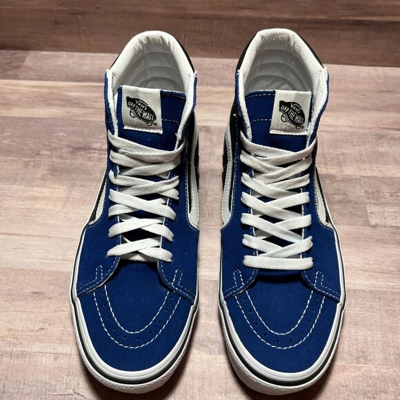 Vans SK8-Hi Blue & Black High-Top Sneakers - Picture 2 of 9